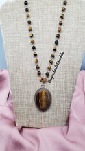Load image into Gallery viewer, Tiger&#39;s eye necklace
