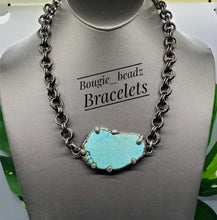 Load image into Gallery viewer, Turquoise chain necklace

